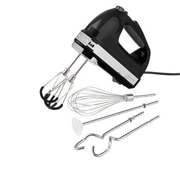 brand new ONYX BLACK KitchenAid 9-Speed Hand Mixer Model KHM9218 in brown box - Picture 6 of 7